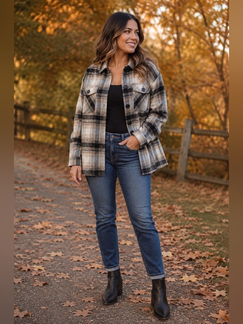 BB Dakota Steve Madden Plaid Boxy Shacket Button Jacket Women’s XL NWT